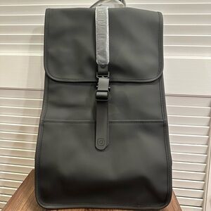 RARE NWT Rains x Instagram Logo Black Backpack
